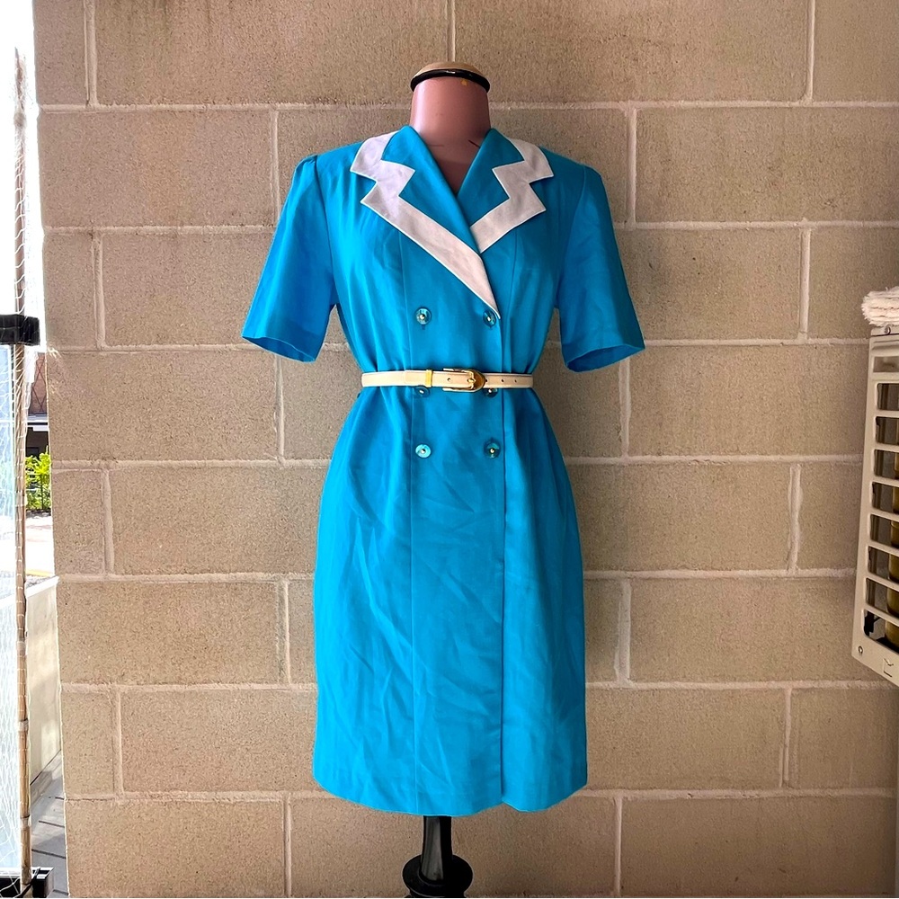 VINTAGE 60s retro midi sheath dress